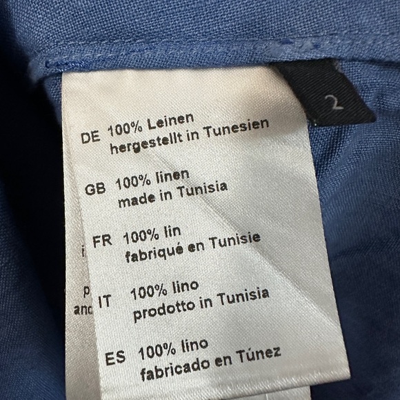 Elemente Clemente | 100% Linen 3/4 Sleeve Tunic Top - Picture 2 of 7